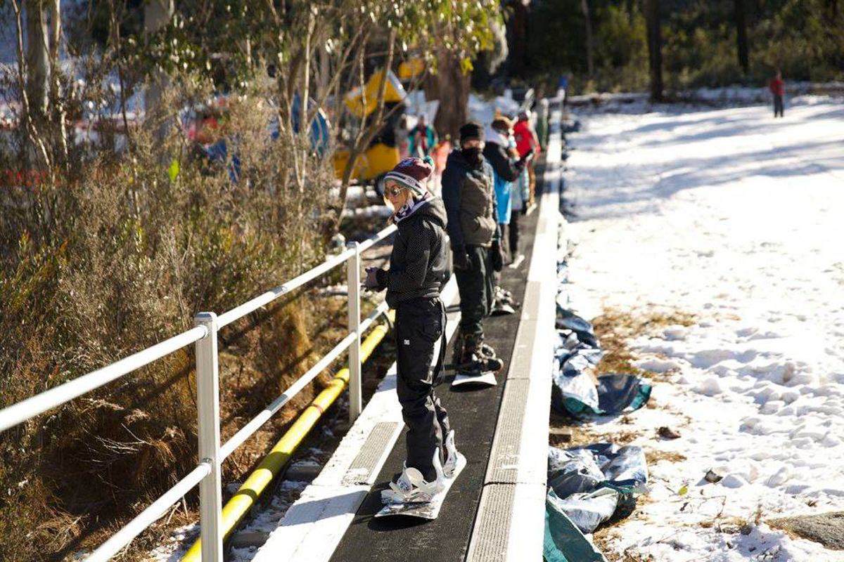 Skiers and boarders now at Corin Forest OutInCanberra