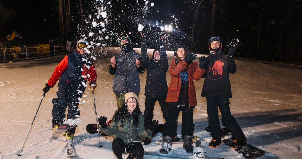 Ski and ride under the stars at Corin Forest