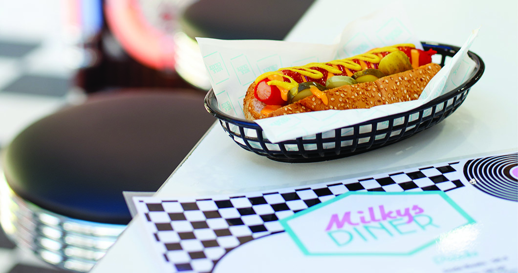 Hot dog! It’s lunch at Milkys Diner