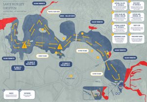 GoBoat map of Lake Burley Griffin