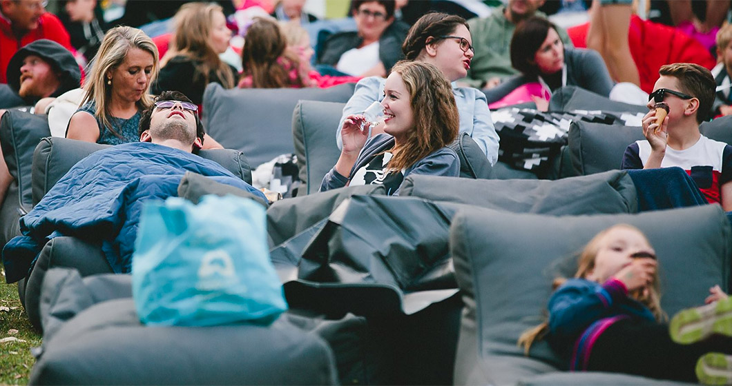 Relax, the food comes to you at Sunset Cinema