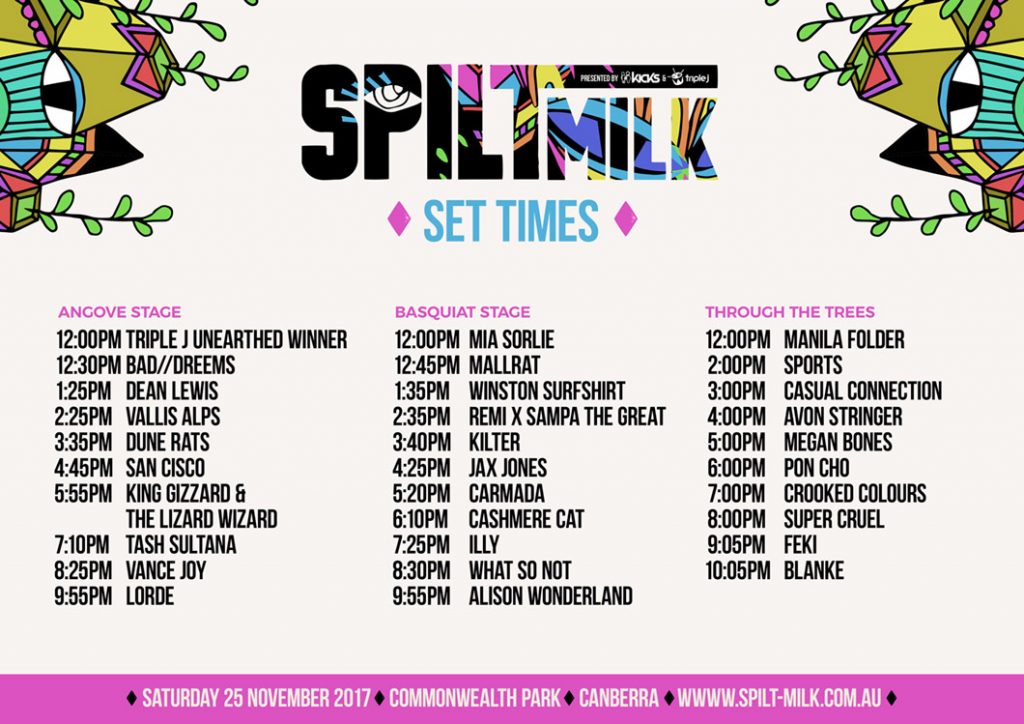Plan your day at Spilt Milk OutInCanberra Plan your day at Spilt Milk OutInCanberra