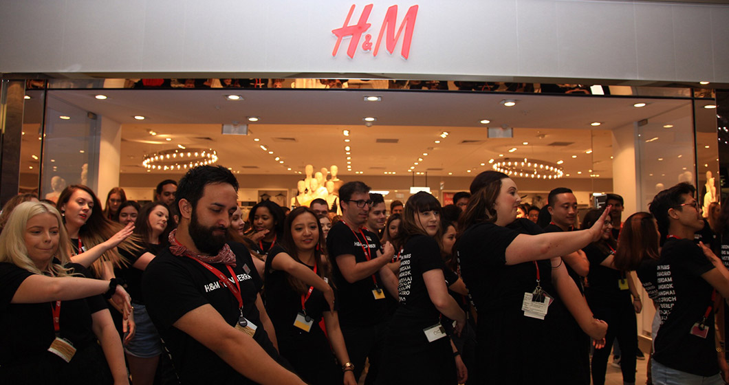 H&M opening day party at Canberra Centre