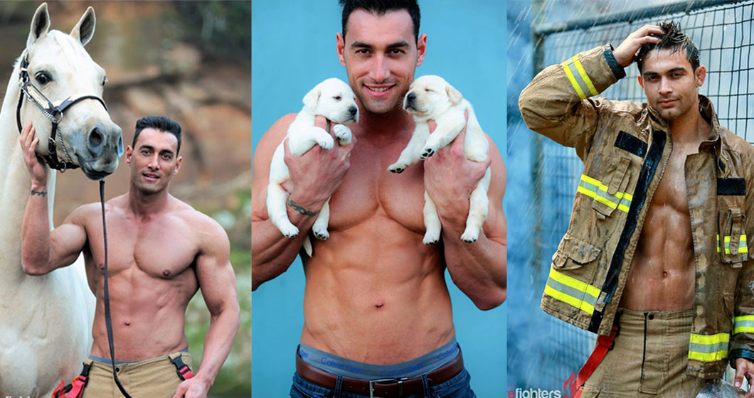 Hot firefighters – now with puppies!