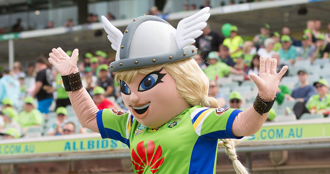 Meet Canberra Raiders new mascot Velda the Valkyrie