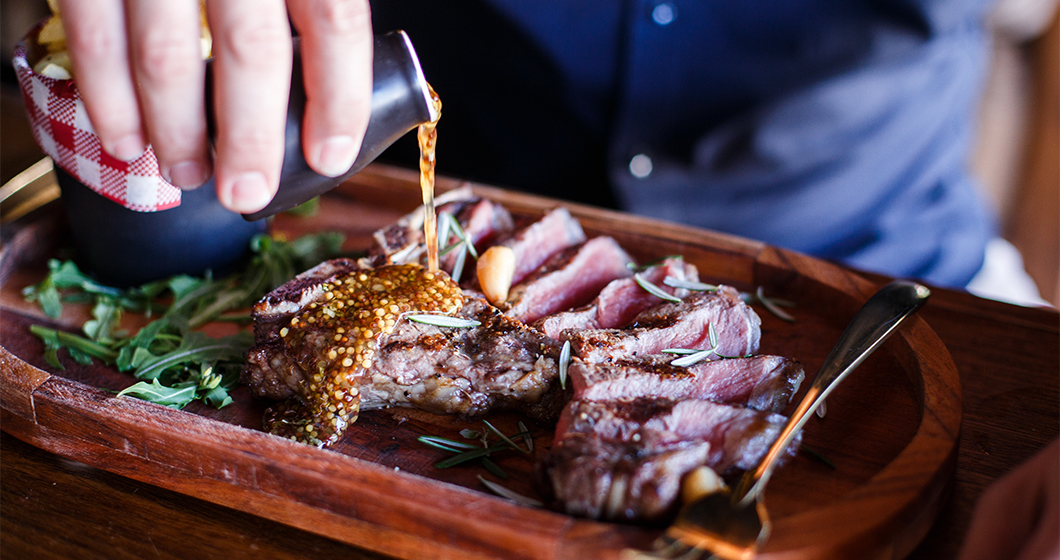 Gourmet twist on steak dinner