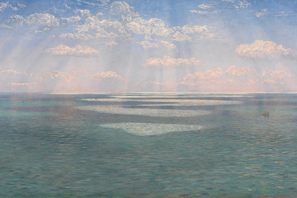 John Brett The British Channel seen from the Dorsetshire Cliffs 1871