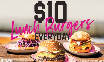 $10 Lunch Burgers Everyday at Bad Betti’s