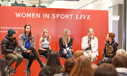 Women in Sport Q&A at Canberra Centre