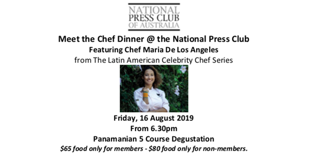 Meet the Chef Dinner at National Press Club OutInCanberra