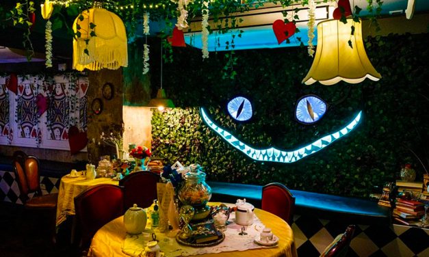 Play Alice at a wonderfully mad tipsy tea experience this winter