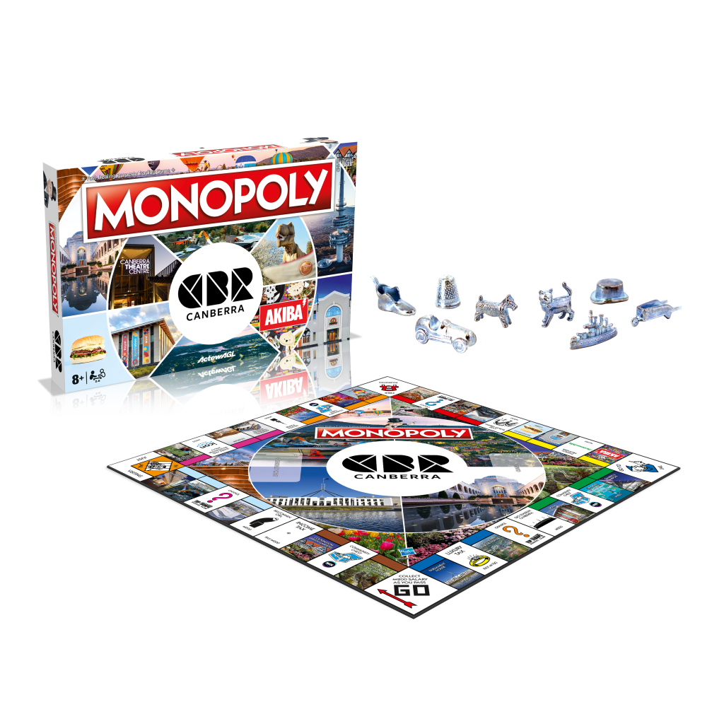 THE CANBERRA MONOPOLY BOARD DESTINATIONS HAVE BEEN ANNOUNCED! | OutInCanberra