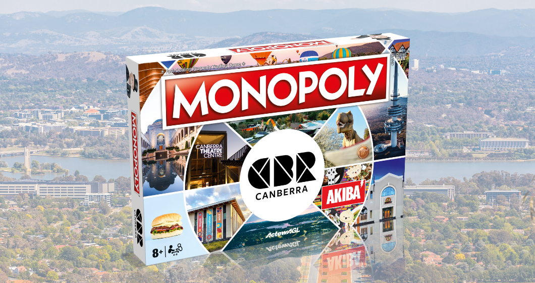 THE CANBERRA MONOPOLY BOARD DESTINATIONS HAVE BEEN ANNOUNCED!