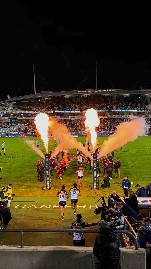 Come with us to a @brumbiesrugby game at GIO! 🐴

Whether you’re there for the tries, beers, or footy energy - there’s pop up experiences pre game to the fans on field experience post game. 

With only two home games left for the Brumbies, make sure to grab your tickets! There may or may not be a special offer up for grabs 👀

Get all the deets at the link in bio.